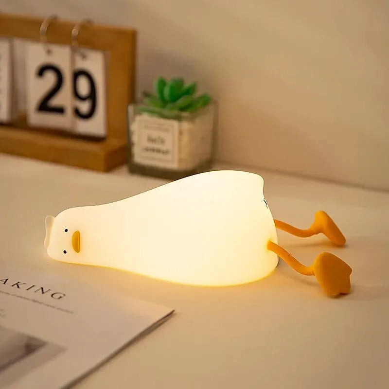 Duckie Cute Silicon Night Lamp