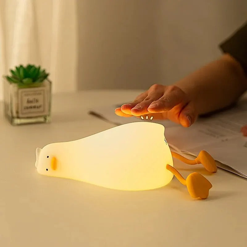 Duckie Cute Silicon Night Lamp