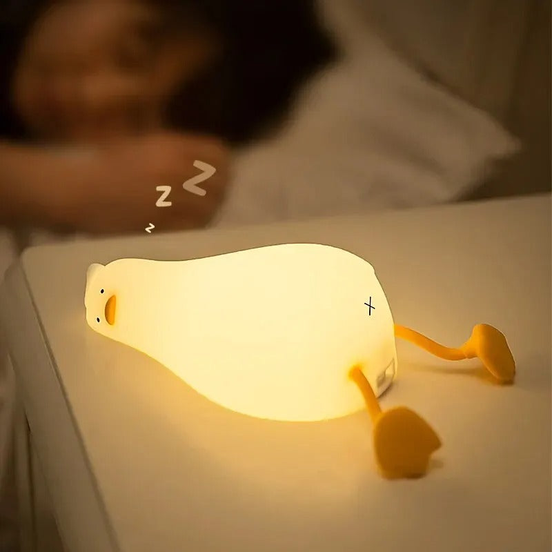 Duckie Cute Silicon Night Lamp