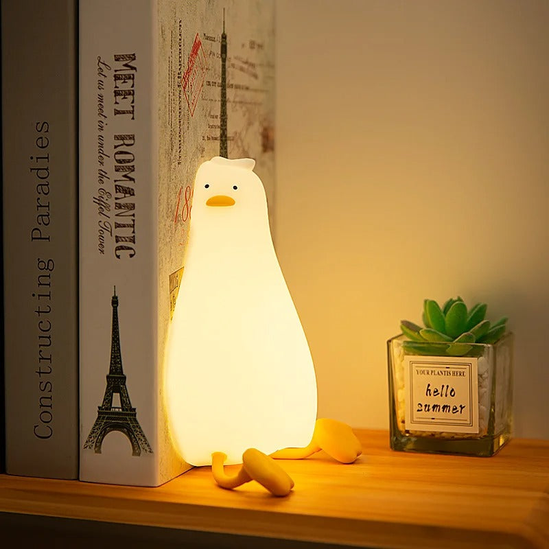 Duckie Cute Silicon Night Lamp