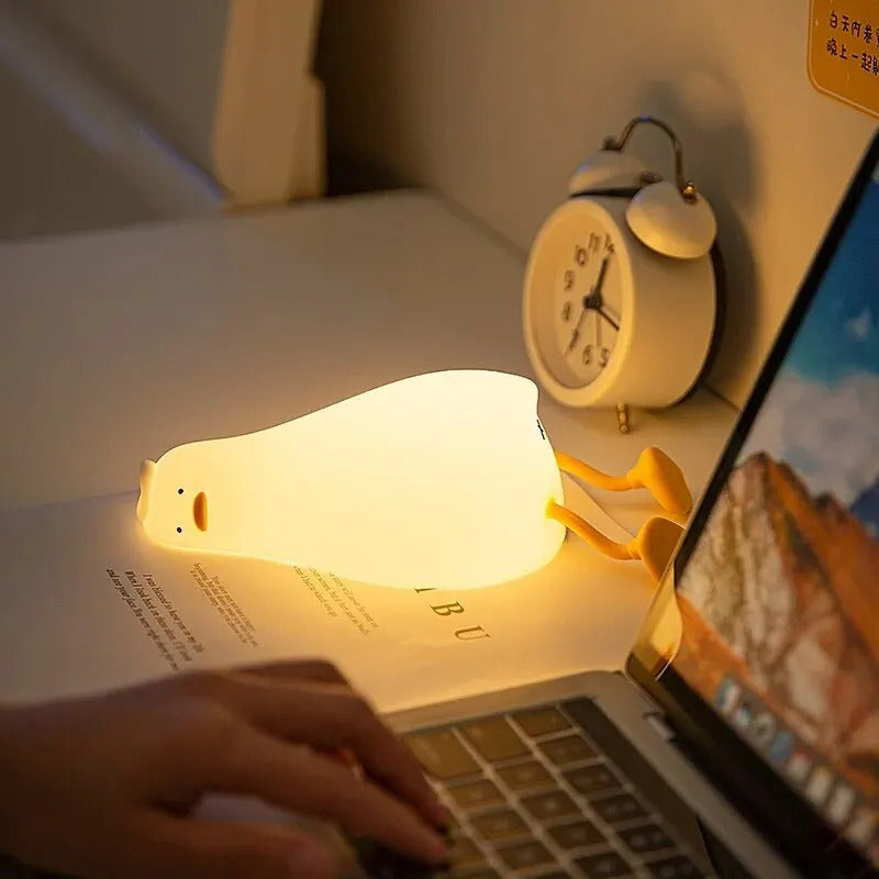 Duckie Cute Silicon Night Lamp