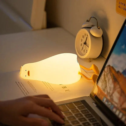 Duckie Cute Silicon Night Lamp