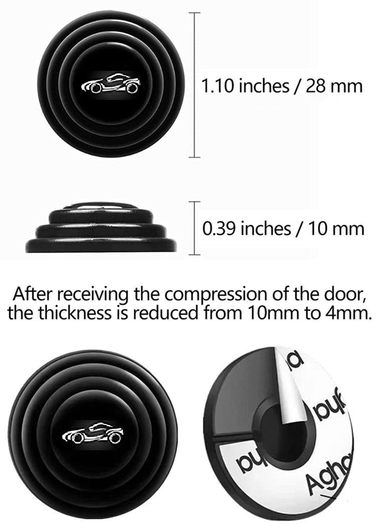 Trendeasy  Car Door Shock Absorber Car Door Protector SET OF 10 PCS
