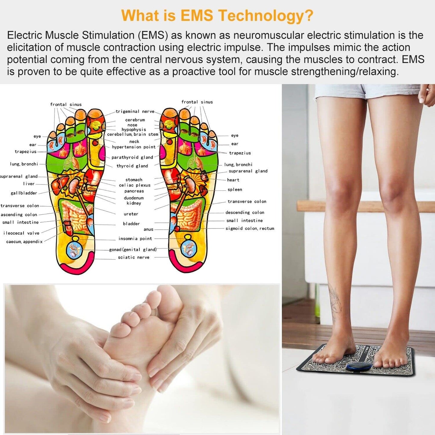 Relaxing EMS Foot Massager & stimulator
