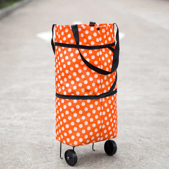 Foldable Shopping Trolley Bag on Wheels