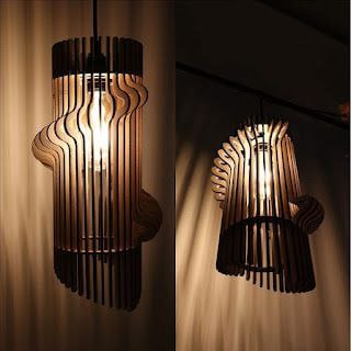 WOODEN HANGING LAMP